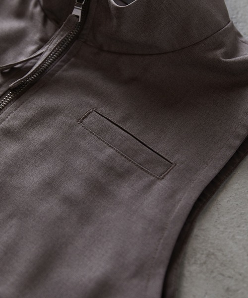 【CLEL】Loose High Neck Design Vest/ルーズハイネックデザインベスト（ベスト）｜CLEL（クレイル）
