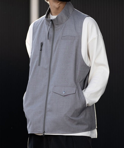 【CLEL】Loose High Neck Design Vest/ルーズハイネックデザインベスト（ベスト）｜CLEL（クレイル）