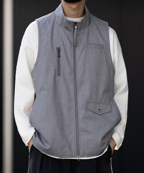 【CLEL】Loose High Neck Design Vest/ルーズハイネックデザインベスト（ベスト）｜CLEL（クレイル）