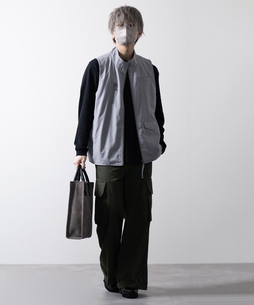 【CLEL】Loose High Neck Design Vest/ルーズハイネックデザインベスト（ベスト）｜CLEL（クレイル）