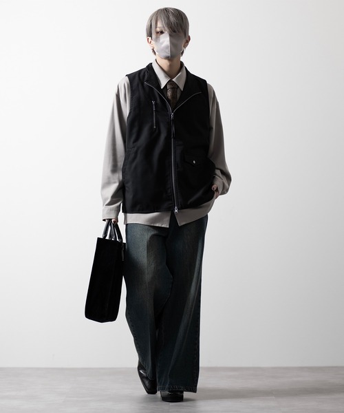 【CLEL】Loose High Neck Design Vest/ルーズハイネックデザインベスト（ベスト）｜CLEL（クレイル）