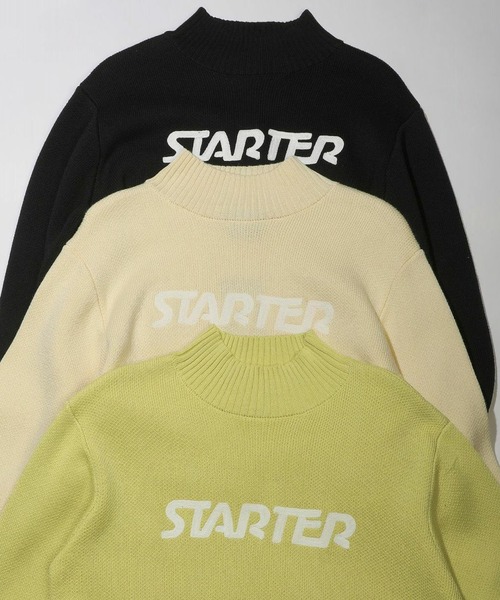 STARTER BLUE LABEL(スターターブルーレーベル)の「【STARTER GOLF】スターターゴルフ ロゴ刺繍 バックスター モックネックニット SG-123019(ニット/セーター・メンズ・オフホワイト/イエロー/ブラック・L/XS/XL/S/M)」の7枚目の写真