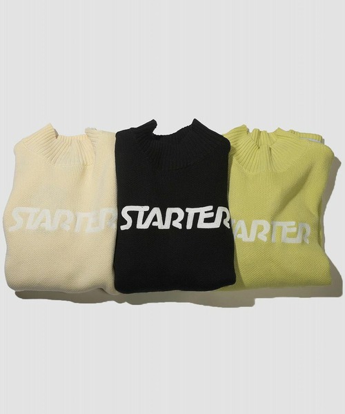 STARTER BLUE LABEL(スターターブルーレーベル)の「【STARTER GOLF】スターターゴルフ ロゴ刺繍 バックスター モックネックニット SG-123019(ニット/セーター・メンズ・オフホワイト/イエロー/ブラック・L/XS/XL/S/M)」の8枚目の写真