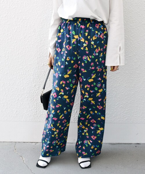 セール】SHIPS any:〈洗濯機可能〉SPRINTEX フラワー プリント ワイド