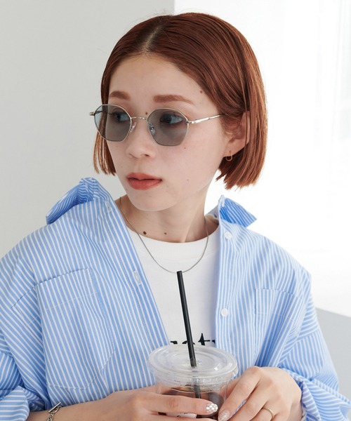 DISCOAT(ディスコート)の「《新色追加》【ユニセックス】オリジナルケース付きサングラス(ベルト・レディース・ブラウン/クリア/ブラック/シルバー/ブロンズ/ブラック系その他4・FREE)」の4枚目の写真