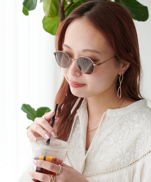 DISCOAT(ディスコート)の「《新色追加》【ユニセックス】オリジナルケース付きサングラス(ベルト・レディース・ブラウン/クリア/ブラック/シルバー/ブロンズ/ブラック系その他4・FREE)」の9枚目の写真