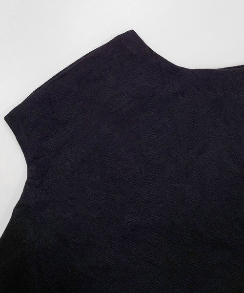 DAY CLOSET(デイ クローゼット)の「レディース きれいめボトルネックシアーフリルカットソー(Tシャツ/カットソー・レディース・ブラック・FREE)」の5枚目の写真