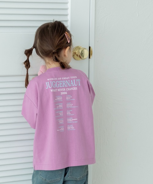 pairmanon(ペアマノン)の「【リンクコーデ】オリジナル カジュアルプリントTシャツ(Tシャツ/カットソー・キッズ・ホワイト/ベージュ系その他2/ブルー/ライトイエロー/ブラック系その他/チャコールグレー/ホワイト系その他2/ブルー系その他/グリーン系その他/パープル/ベージュ系その他/ピンク/ホワイト系その他/ブラック/ライトベージュ/グレー系その他/ライトピンク/ピンク系その他/イエロー系その他/ライトブルー・80/140/90/150/110/130/120/100)」の15枚目の写真