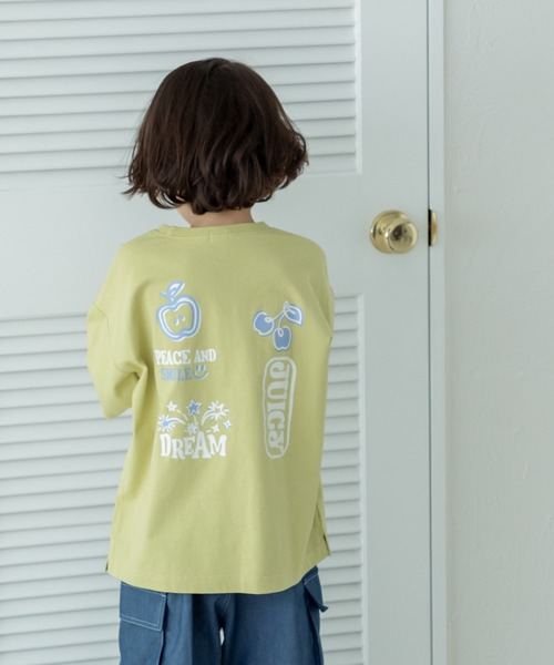 pairmanon(ペアマノン)の「【リンクコーデ】オリジナル カジュアルプリントTシャツ(Tシャツ/カットソー・キッズ・ホワイト/ベージュ系その他2/ブルー/ライトイエロー/ブラック系その他/チャコールグレー/ホワイト系その他2/ブルー系その他/グリーン系その他/パープル/ベージュ系その他/ピンク/ホワイト系その他/ブラック/ライトベージュ/グレー系その他/ライトピンク/ピンク系その他/イエロー系その他/ライトブルー・80/140/90/150/110/130/120/100)」の17枚目の写真