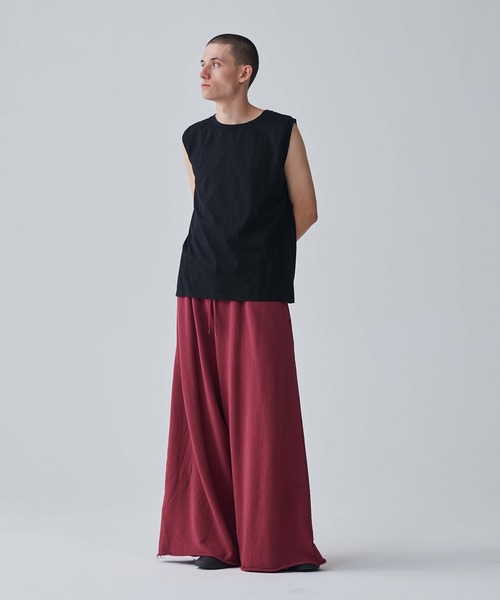 Iroquois（イロコイ）の「IROQUOIS イロコイ / 60/2 MERCERIZING JERSEY N/S ハイゲージノースリーブトップス / 176104（タンクトップ・メンズ・ブラック/ホワイト系その他/ベージュ・1/2/3）」の9枚目の写真