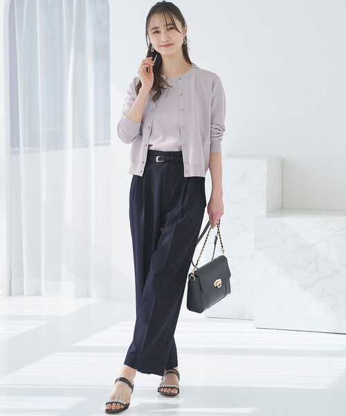 ANY SIS(エニィスィス)の「【洗える】ドライオックスタック ワイドパンツ(その他パンツ・レディース・ライトグレー系/ネイビー系/アイボリー系・0)」の19枚目の写真