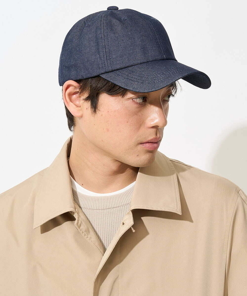 a.v.v(アーヴェヴェ)の「【抗菌抗ウィルス機能】INDIGO CAP(キャップ・メンズ・ネイビー・46)」の2枚目の写真