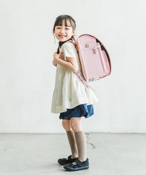 MAKE YOUR DAY(メイクユアデイ)の「ティアードチュニック■80~140cm(チュニック・キッズ・オフホワイト/チャコールグレー/カーキ・140/120/130/90/100/110/80)」の8枚目の写真