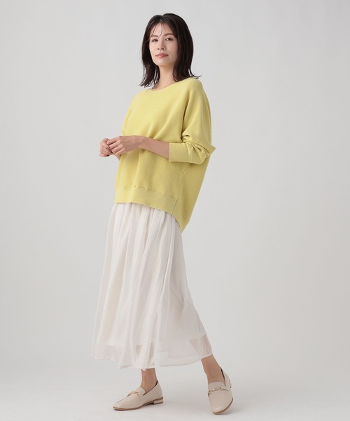 Elura（エルーラ）の「ボイルフレアスカート／102804（スカート・レディース・オフホワイト/ライトグレー・FREE）」の13枚目の写真