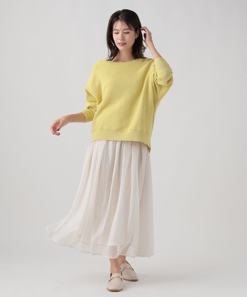 Elura（エルーラ）の「ボイルフレアスカート／102804（スカート・レディース・オフホワイト/ライトグレー・FREE）」の14枚目の写真