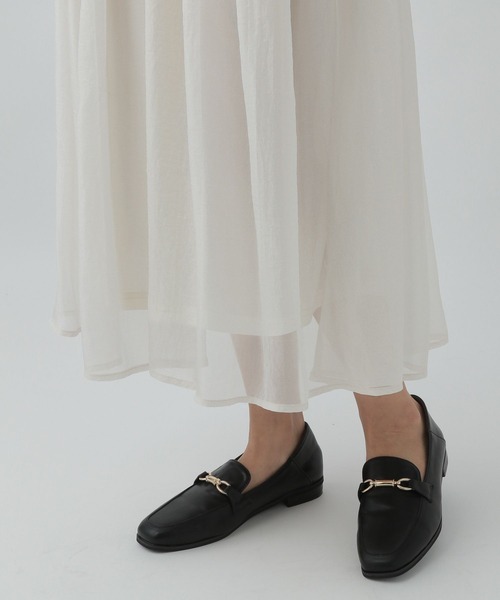 Elura（エルーラ）の「ボイルフレアスカート／102804（スカート・レディース・オフホワイト/ライトグレー・FREE）」の22枚目の写真