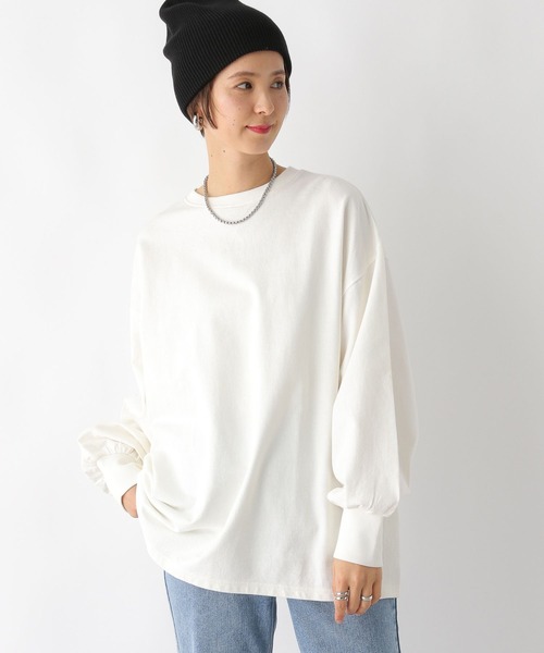 LEPSIM（レプシィム）の「サイドリブカットソー　989899（Tシャツ/カットソー・レディース・ライトグレー/グレー/ブルー/オフホワイト・FREE）」の8枚目の写真