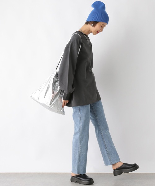 LEPSIM（レプシィム）の「サイドリブカットソー　989899（Tシャツ/カットソー・レディース・ライトグレー/グレー/ブルー/オフホワイト・FREE）」の17枚目の写真