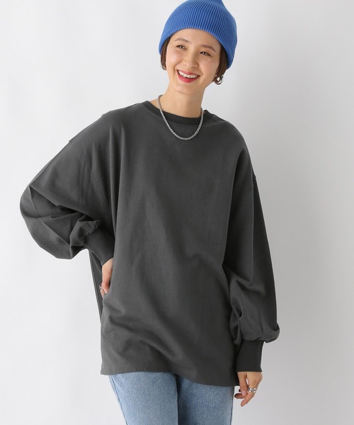 LEPSIM（レプシィム）の「サイドリブカットソー　989899（Tシャツ/カットソー・レディース・ライトグレー/グレー/ブルー/オフホワイト・FREE）」の19枚目の写真