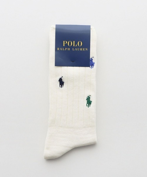 POLO RALPH LAUREN（ポロ ラルフ ローレン）の「≪WEB限定≫POLO RALPH LAUREN レディース メンズ マルチワンポイント ローゲージ リブソックス 92022803（ソックス/靴下・レディース・ホワイト/レッド/ダークネイビー・25～27cm/23～25cm）」の19枚目の写真
