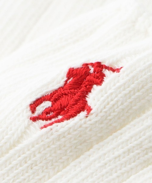 POLO RALPH LAUREN（ポロ ラルフ ローレン）の「≪WEB限定≫POLO RALPH LAUREN レディース メンズ マルチワンポイント ローゲージ リブソックス 92022803（ソックス/靴下・レディース・ホワイト/レッド/ダークネイビー・25～27cm/23～25cm）」の11枚目の写真