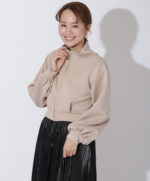 AND COUTURE（アンドクチュール）の「刺繍入りZIPカーデプル