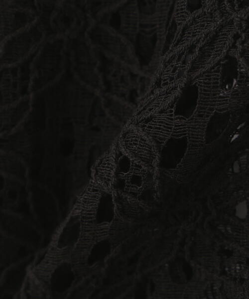 N.（N. Natural Beauty Basic）（エヌエヌナチュラルビューティーベーシック）の「◆コットンコードレースフロントリボンブラウス（シャツ/ブラウス・レディース・オフホワイト/ブラック・MEDIUM）」の15枚目の写真