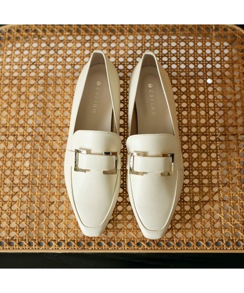 carino（カリーノ）の「【レイン対応】バックルローファー（ローファー・レディース・ホワイト/ベージュ/ブラック・22.5cm/23cm/23.5cm/24cm/24.5cm）」の14枚目の写真