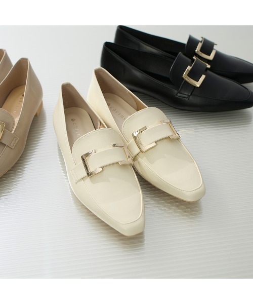 carino（カリーノ）の「【レイン対応】バックルローファー（ローファー・レディース・ホワイト/ベージュ/ブラック・22.5cm/23cm/23.5cm/24cm/24.5cm）」の16枚目の写真