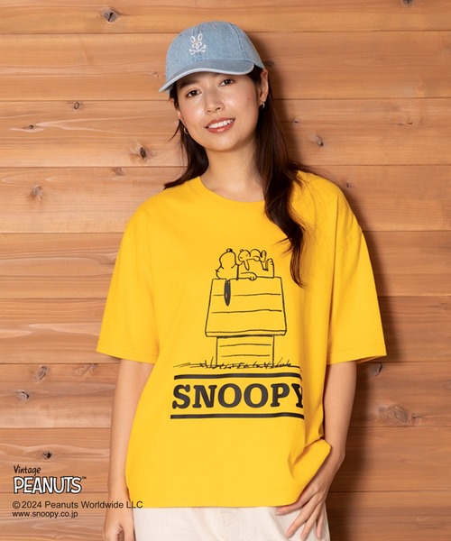 Psycho Bunny（サイコバニー）の「[WOMEN]PEANUTS×Psycho Bunny Tシャツ（Tシャツ/カットソー・レディース・マスタード/ホワイト/ブラック・1/2）」の3枚目の写真