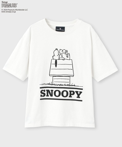 Psycho Bunny（サイコバニー）の「[WOMEN]PEANUTS×Psycho Bunny Tシャツ（Tシャツ/カットソー・レディース・マスタード/ホワイト/ブラック・1/2）」の5枚目の写真