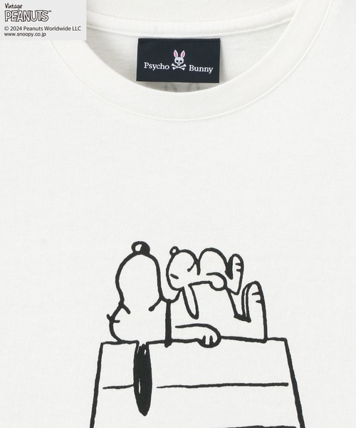 Psycho Bunny（サイコバニー）の「[WOMEN]PEANUTS×Psycho Bunny Tシャツ（Tシャツ/カットソー・レディース・マスタード/ホワイト/ブラック・1/2）」の7枚目の写真