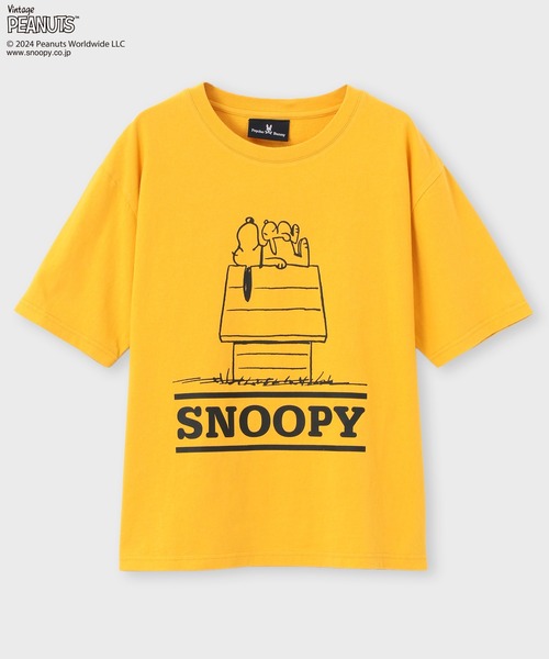 Psycho Bunny（サイコバニー）の「[WOMEN]PEANUTS×Psycho Bunny Tシャツ（Tシャツ/カットソー・レディース・マスタード/ホワイト/ブラック・1/2）」の13枚目の写真