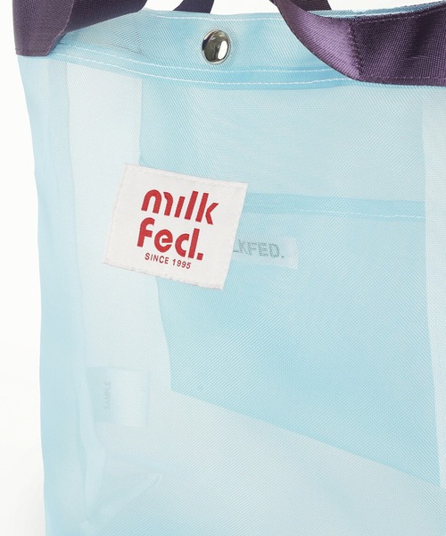 MILKFED.（ミルクフェド）の「MESH 2WAY BAG（ショルダーバッグ・レディース・ライトブルー/ホワイト/ピンク・ONE SIZE）」の13枚目の写真