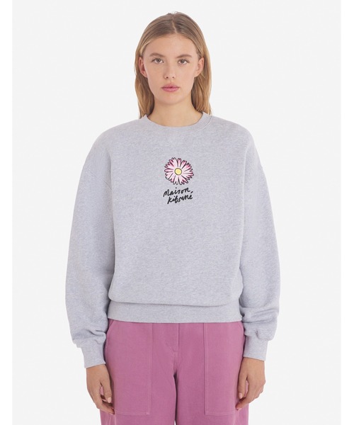 【MAISON KITSUNE】フラワーズ コンフォート スウェットシャツ Maison Kitsune（メゾンキツネ）の「FLOATING FLOWER COMFORT