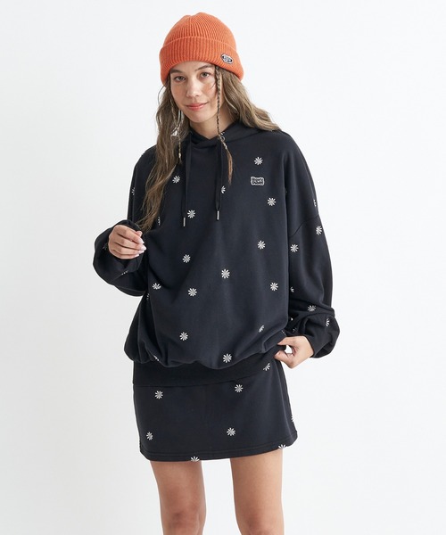 ROXY（ロキシー）の「FRESH AS　A DAISY  H/ロキシープルオーバーパーカー（パーカー・レディース・ブラック/グレー/ブルー・MEDIUM/LARGE/SMALL）」の2枚目の写真