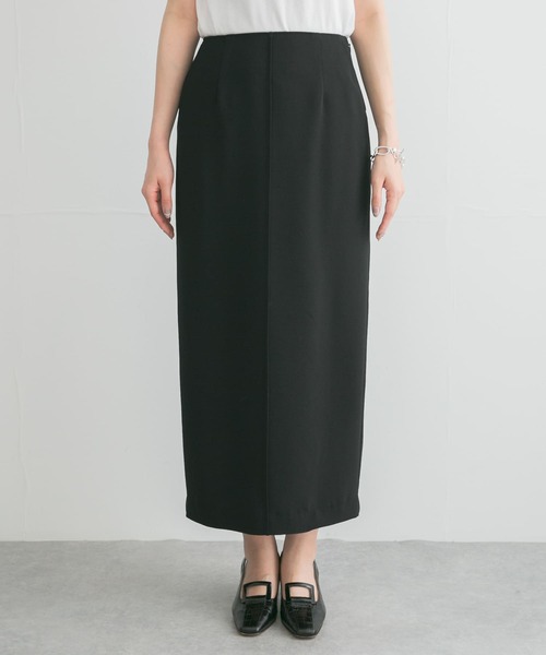 URBAN RESEARCH ROSSO WOMEN（アーバンリサーチ　ロッソ）の「ピンタックペンシルスカート（スカート・レディース・ブラック/グリーン・FREE）」の5枚目の写真