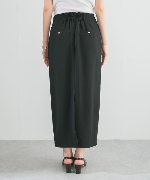 URBAN RESEARCH ROSSO WOMEN（アーバンリサーチ　ロッソ）の「ピンタックペンシルスカート（スカート・レディース・ブラック/グリーン・FREE）」の7枚目の写真