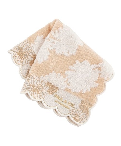 PAUL & JOE ACCESSOIRES(ポールアンドジョーアクセソワ)の「ハンカチ/S<クリザンテーム>/ PAUL & JOE ACCESSOIRES(ハンカチ/ハンドタオル・レディース・ベージュ/グリーン/アイボリー・FREE)」の1枚目の写真