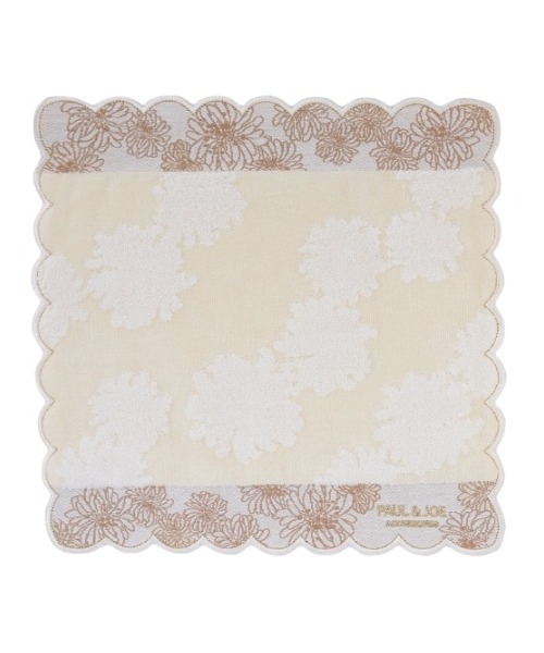 PAUL & JOE ACCESSOIRES(ポールアンドジョーアクセソワ)の「ハンカチ/S<クリザンテーム>/ PAUL & JOE ACCESSOIRES(ハンカチ/ハンドタオル・レディース・ベージュ/グリーン/アイボリー・FREE)」の4枚目の写真