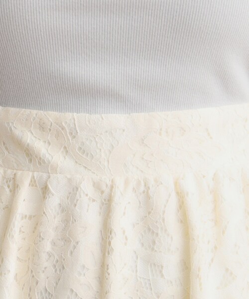 couture brooch(クチュールブローチ)の「◆レースドッキングワンピース(ワンピース・レディース・オフホワイト/ライトグレー/ブラック・36/38/42)」の18枚目の写真