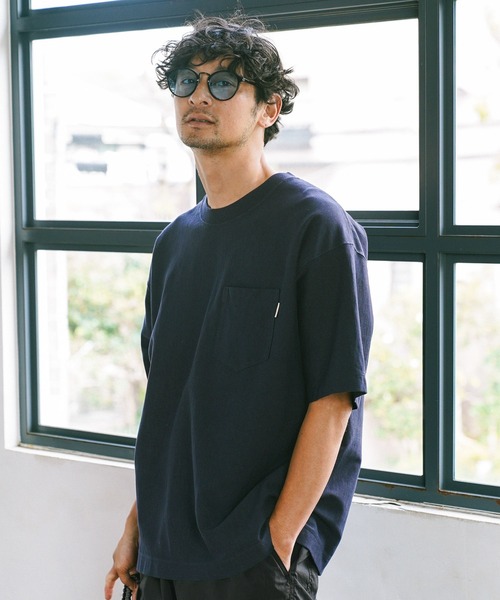 BAYFLOW（ベイフロー）の「ヘビーウェイト半袖Tシャツ（Tシャツ/カットソー・メンズ・ネイビー/ベージュ/オフホワイト/チャコール/カーキ・MEDIUM/LARGE）」の5枚目の写真