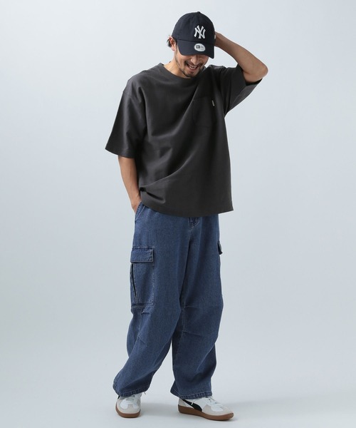 BAYFLOW（ベイフロー）の「ヘビーウェイト半袖Tシャツ（Tシャツ/カットソー・メンズ・ネイビー/ベージュ/オフホワイト/チャコール/カーキ・MEDIUM/LARGE）」の7枚目の写真