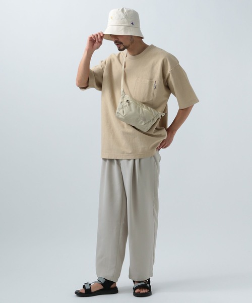 BAYFLOW（ベイフロー）の「ヘビーウェイト半袖Tシャツ（Tシャツ/カットソー・メンズ・ネイビー/ベージュ/オフホワイト/チャコール/カーキ・MEDIUM/LARGE）」の8枚目の写真