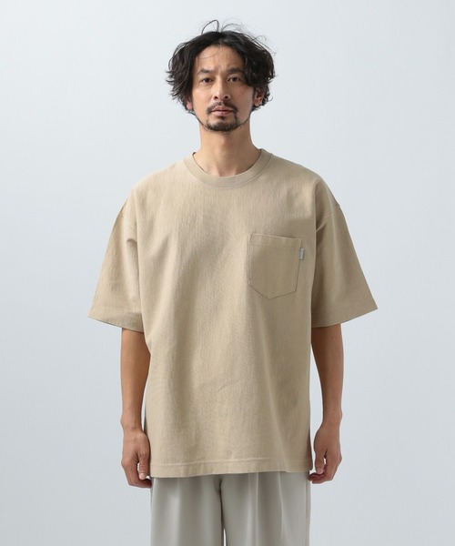 BAYFLOW（ベイフロー）の「ヘビーウェイト半袖Tシャツ（Tシャツ/カットソー・メンズ・ネイビー/ベージュ/オフホワイト/チャコール/カーキ・MEDIUM/LARGE）」の10枚目の写真