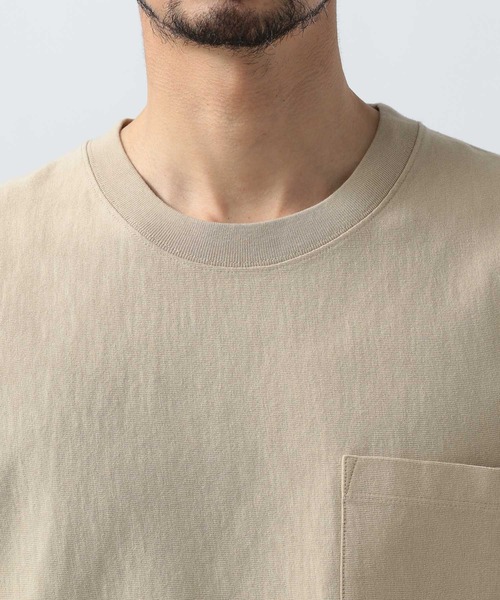 BAYFLOW（ベイフロー）の「ヘビーウェイト半袖Tシャツ（Tシャツ/カットソー・メンズ・ネイビー/ベージュ/オフホワイト/チャコール/カーキ・MEDIUM/LARGE）」の13枚目の写真
