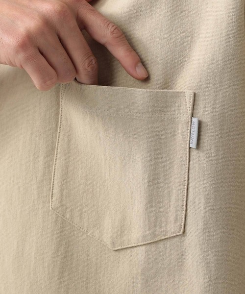 BAYFLOW（ベイフロー）の「ヘビーウェイト半袖Tシャツ（Tシャツ/カットソー・メンズ・ネイビー/ベージュ/オフホワイト/チャコール/カーキ・MEDIUM/LARGE）」の14枚目の写真