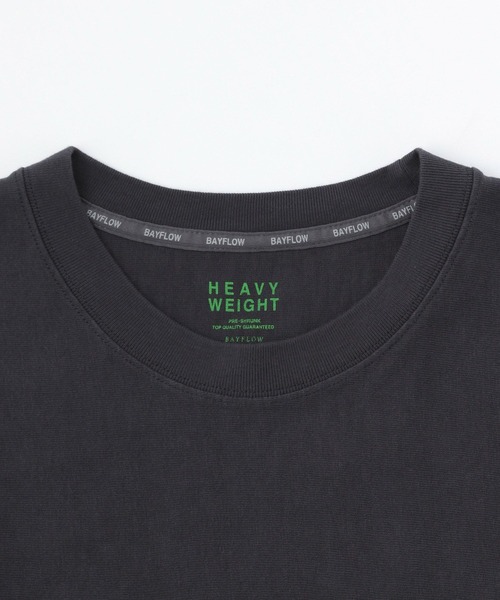 BAYFLOW（ベイフロー）の「ヘビーウェイト半袖Tシャツ（Tシャツ/カットソー・メンズ・ネイビー/ベージュ/オフホワイト/チャコール/カーキ・MEDIUM/LARGE）」の20枚目の写真