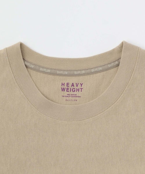 BAYFLOW（ベイフロー）の「ヘビーウェイト半袖Tシャツ（Tシャツ/カットソー・メンズ・ネイビー/ベージュ/オフホワイト/チャコール/カーキ・MEDIUM/LARGE）」の22枚目の写真
