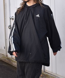 adidas（アディダス）の「【ヴィンテージ古着】90's adidas / アディダス ヘンリーボタンネックジャケット プルオーバージャケット（その他アウター・レディース）」